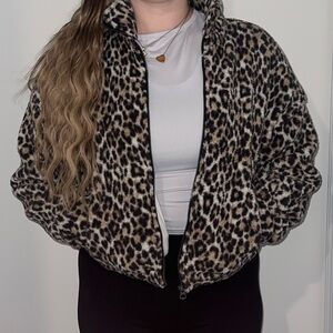 Cheetah print American Eagle Sherpa